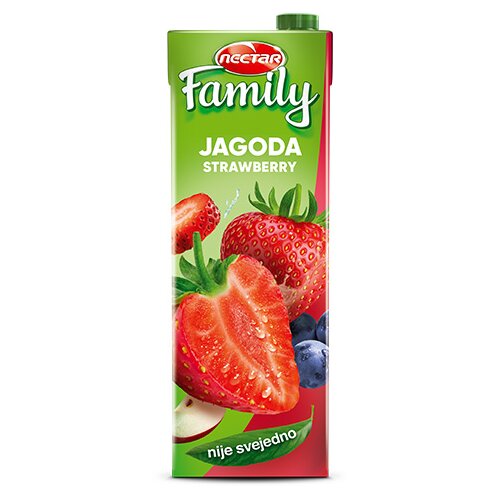 Nectar family negazirani sok jagoda, 1.5L Cene