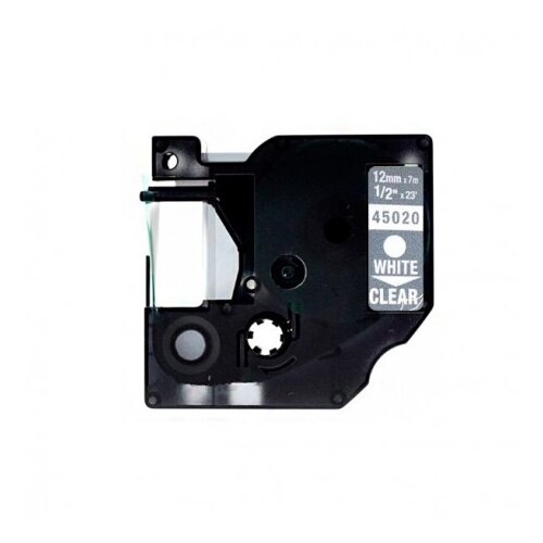 Dymo D1 45020 združljiv trak - 12 mm x 7 metrov bel/prozoren S0720600, (21405103) Cene