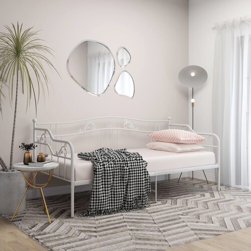  Okvir za krevet na razvlačenje bijeli metalni 90 x 200 cm Cene