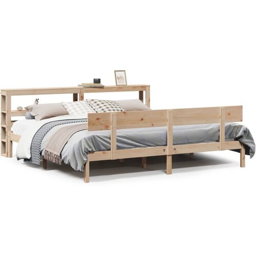 vidaXL Okvir kreveta bez madraca 200 x 200 cm od masivne borovine Cijene