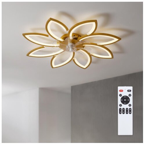 Brilagi LED prigu&scaron;iva stropni ventilator LED/43W/230V &Oslash; 90 cm zlatni + daljinski upravljač Cene