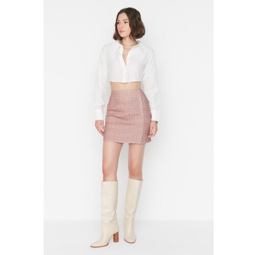 Trendyol Brown Buttoned Skirt Slike