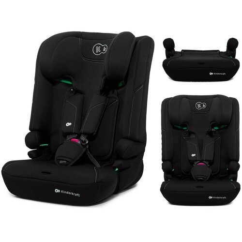 Kinderkraft autosediste i-comfy i-size 76-150cm black ( KCICOM00BLK0000 ) Slike