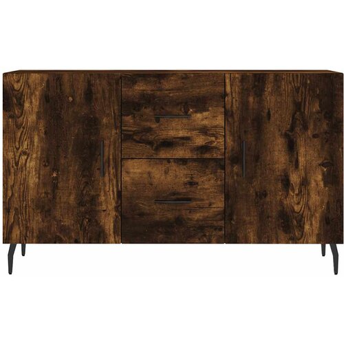  Komoda boja dimljenog hrasta 100 x 36 x 60 cm konstruirano drvo Smeđa Slike