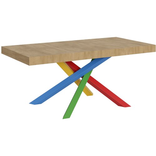 Itamoby &amp;nbsp; Volantis (90x180/440 cm) - hrast, barva nog: pisana - raztegljiva jedilna miza, (20841946) Slike