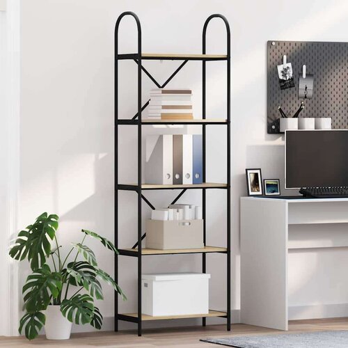 vidaXL Polica sonoma hrast 60 x 30 x 183 cm Konstruirano drvo Cijene
