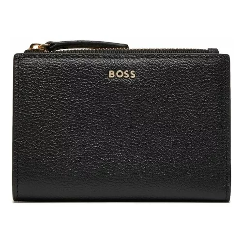 Boss Majhna ženska denarnica Alyce Flap Wallet 50518209 Črna