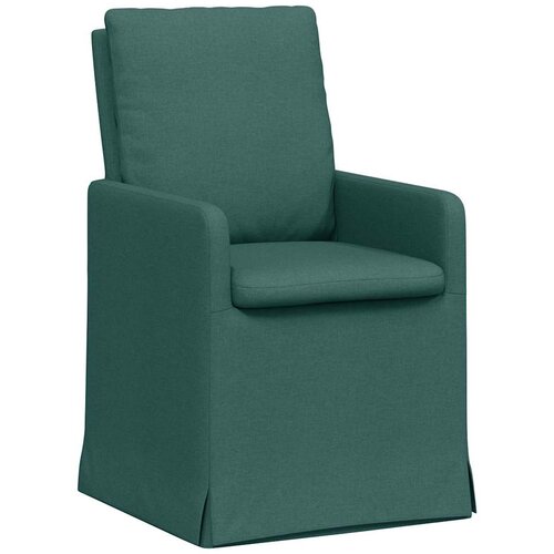  Trpezarijske stolice 2 pcs Tamnozelena 57 x 67 x 98 cm tkanina Slike