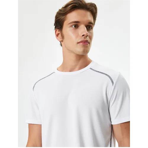 Koton Sports T-Shirt Stripe Printed Crew Neck Short Sleeve