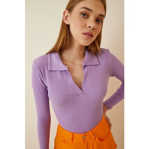 Happiness İstanbul Blouse - Purple - Fitted Slike