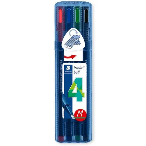 Staedtler Steadtler kemični svinčnik triplus ball m, 4/1 v steadtler etuiju 437 MSB4