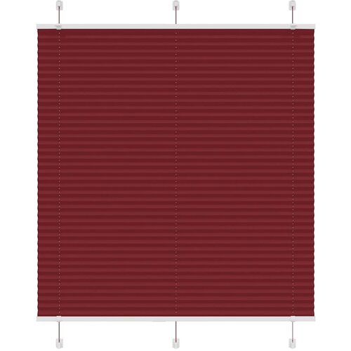 VidaXL Plisirana žaluzija Bordeaux Red 115x150 cm &amp;Scaron;irina tkanine Slike