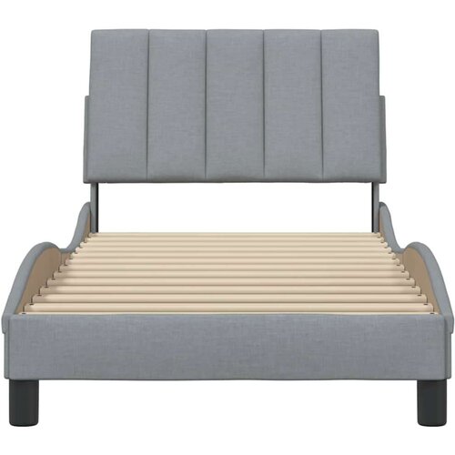 VidaXL okvir za krevet bez madraca svjetlosivi 80x200 cm od tkanine Slike