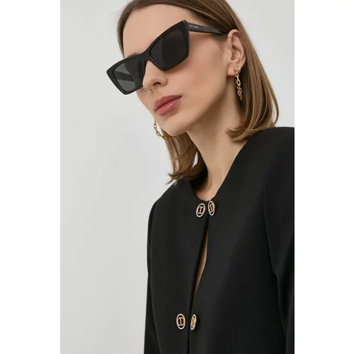 Saint Laurent Sončna očala ženski, črna barva