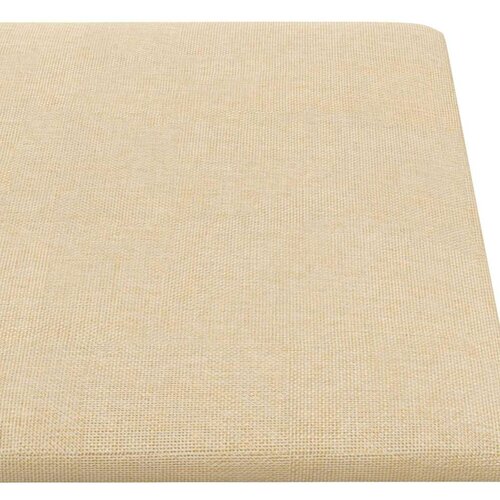  Zidna uzglavlja 12 pcs Krema 60 x 30 cm tkanina Slike