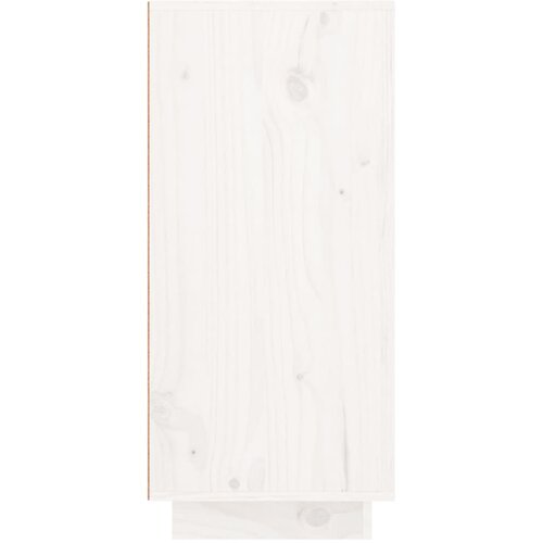  Komoda bijela 111 x 34 x 75 cm od masivne borovine Slike