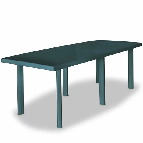  Vrtni stol od plastike zeleni 210 x 96 x 72 cm