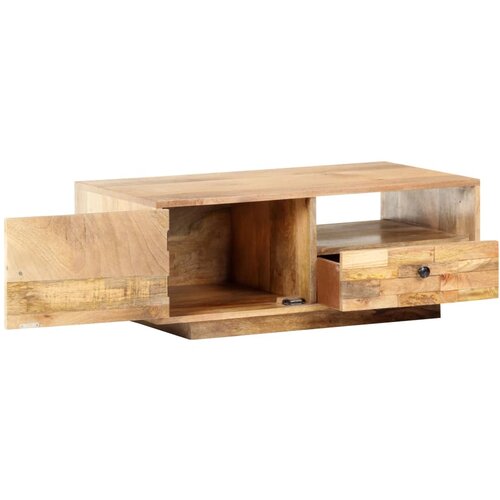 Maison Chic Klubska mizica - kavna mizica - Nizka mizica 90x50x35 cm trden mangov les, (21755482) Slike