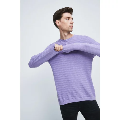 Medicine Pamučni pulover za muškarce, boja: ljubičasta, lagani