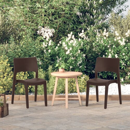 VidaXL Vrtni stol 2 kosa mocha poliuretan, (20660850) Slike