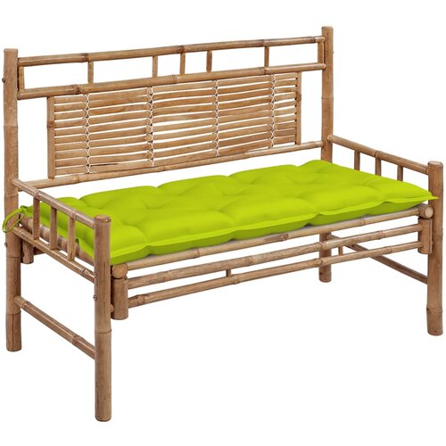vidaXL Vrtna klop z blazino 120 cm bambus, (20804273) Cene