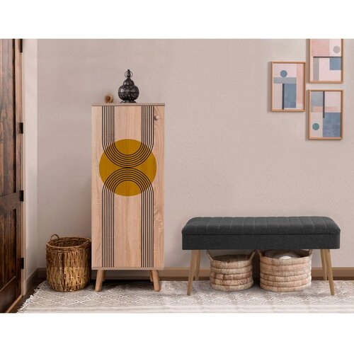Woody Fashion vegas sonomo - 907 - 1053 sonomoanthracite hallway furniture set Slike