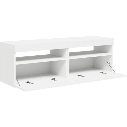 ormarići s LED svjetlima 2 kom bijeli 60 x 35 x 40 cm Slike