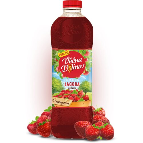 Fruvita Sok Voćna dolina, Jagoda i jabuka, 1.5l Slike