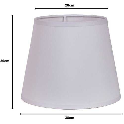  duolla - abažur za podnu lampu classic l E27 prečnika 38 cm, beo Slike