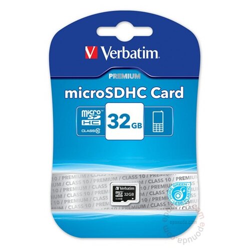 Verbatim Premium 32 GB MicroSDHC 10.razred Slike