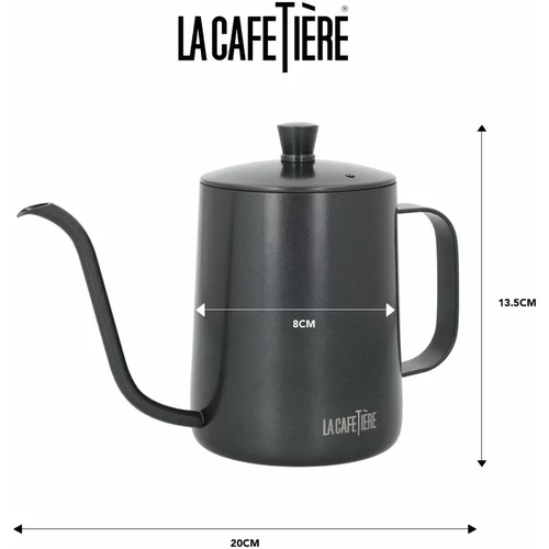 Kitchen Craft Siva posuda za pripremu kave od nehrđajućeg čelika 0,6 l La Cafetiere -