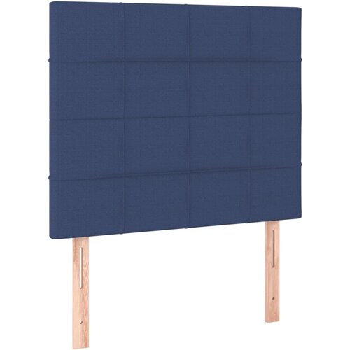 Maison Chic Posteljno vzglavje - Vzglavna omarica 2 kosa modro 90x5x78/88 cm blago, (22078063) Cene