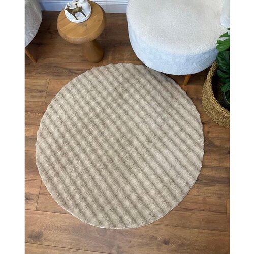 Conceptum Hypnose puffy bubble yuvarlak - beige beige carpet (150 x 150) Slike