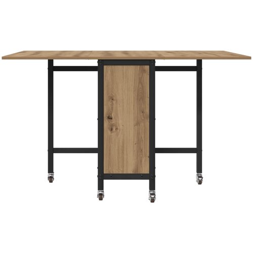  Sklopivi blagovaonski stol s kotačićima 130 x 80 x 76,5 cm Slike