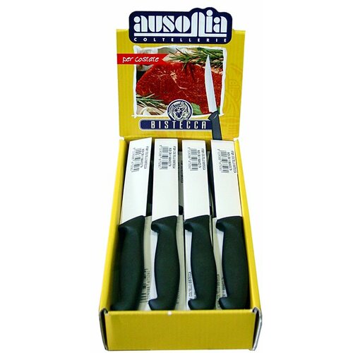 Ausonia nož za odreske chef master 11cm crni Slike