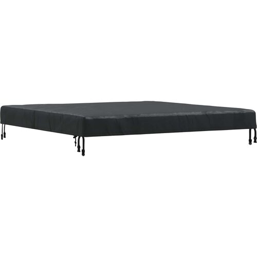  Pokrov za stol Jednobojno Crna 122 x 122 x 15 cm tkanina Slike