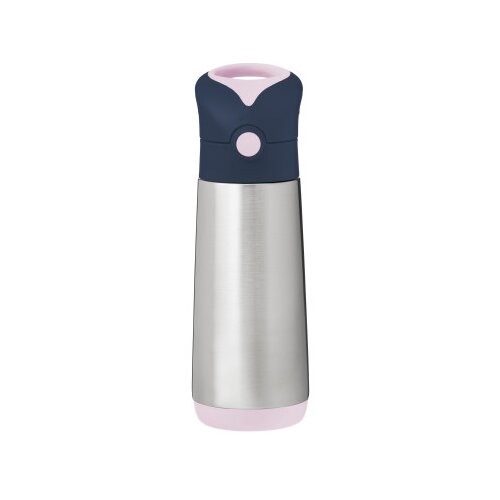 b.box Termovka za pitje s slamico 500 ml – indigo/rožnata Cene