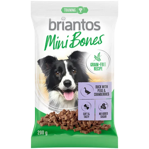 briantos Mini Bones 200 g – bez žitarica - Losos, mrkva i timijan (2 x 200 g)