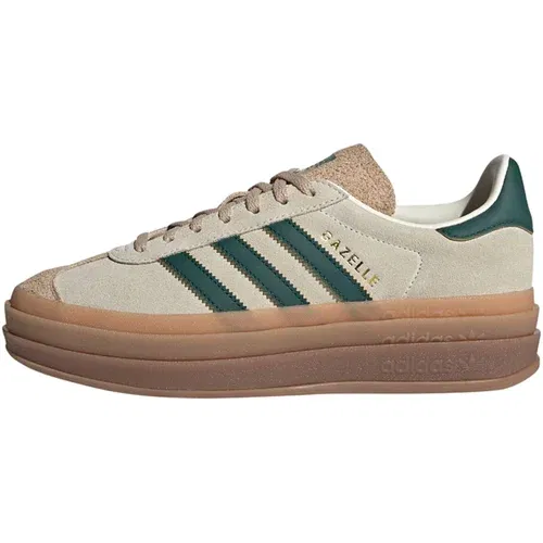 Adidas Nizke superge 'Gazelle Bold' bež / zelena