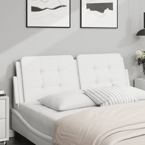 vidaXL Jastuk za uzglavlje bijeli 120 cm od umjetne kože Cijene