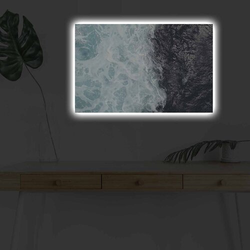 Wallity Slika sa LED osvetljenjem 4570DHDACT-177, 45x70 cm Cene