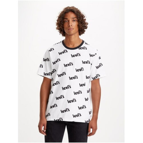 Levi's Levi's White Men's Patterned T-Shirt Levi's ...