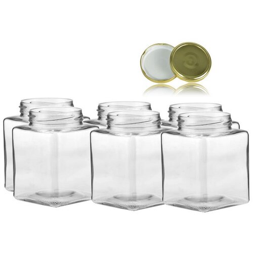Vetro staklenka quadra 720 ml + poklopac 6/1 Slike