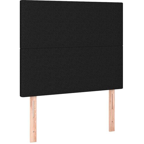  box spring s madracem LED crni 90x190 cm od tkanine Slike