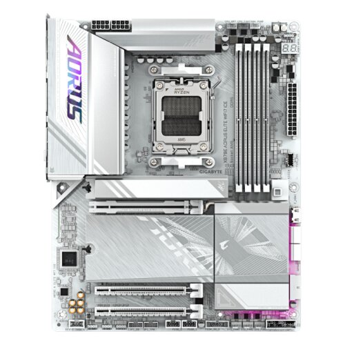 Gigabyte X870E A ELITE WF7 ICE, DDR5, SATA3, USB4, DP, 2.5GbE, WiFi 7, AM5 ATX Cene