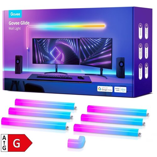 GOVEE Glide RGBIC stenska luč 6 in 1 Slike