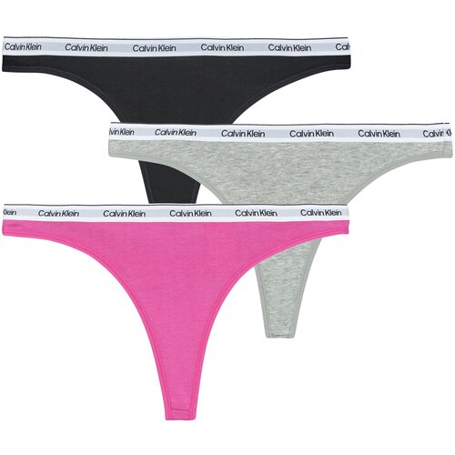 Calvin Klein Jeans String THONG X3 Črna Slike