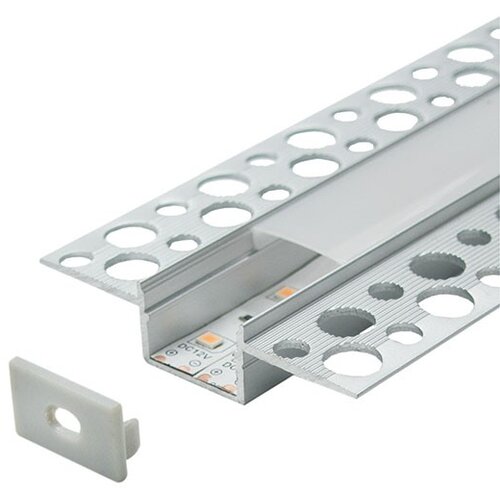 Mitea Lighting aluminijumski profil za led trake 13x59x2000mm sa difuzorom 2m MA1913 Cene