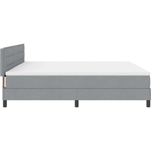  s opruga kutije Svijetlo siva 200 x 200 cm tkanina Slike