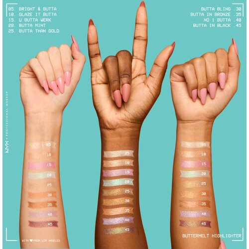 NYX Professional Makeup Buttermelt Highlighter osvetljevalec odtenek Butta Bling 5 g Slike